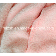 100% Polyeser Solid Color Knitted Microfiber Plush Coral Fleece